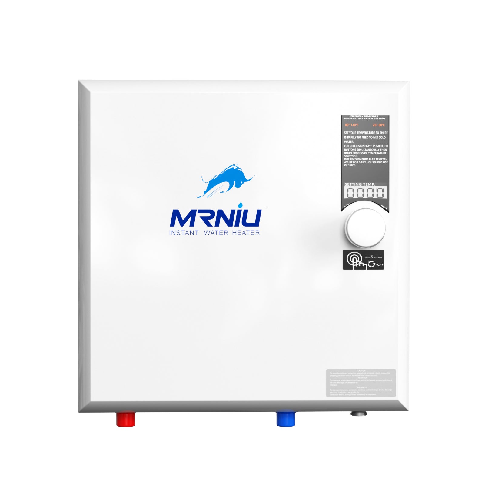 Mrniu 36 Tankless Water Heater, Electric, 240V 36-kW