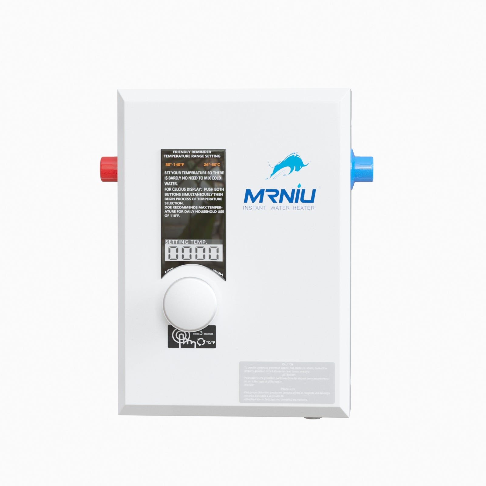 Mrniu 8 Tankless Water Heater, Electric, 240V 8-kW