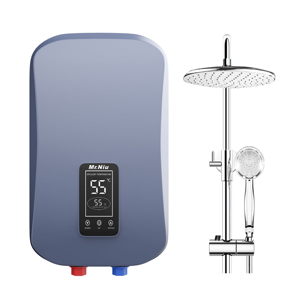 MR.NIU Lightweight Portable Touch Control 7000w 220v-240v Hot Water Shower Electric Tankless Instant Water Heater