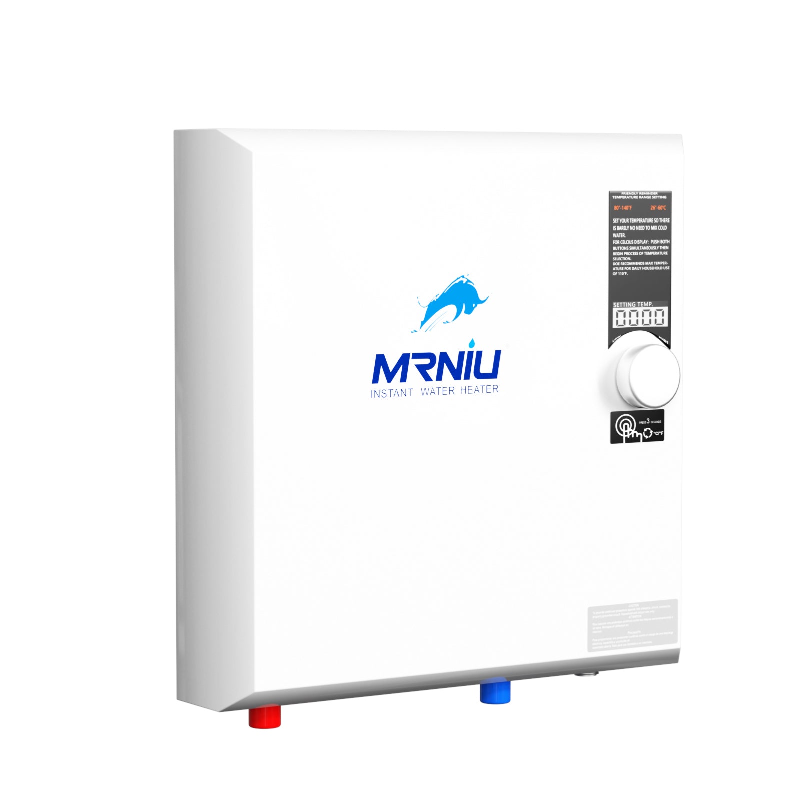 Mrniu 36 Tankless Water Heater, Electric, 240V 36-kW