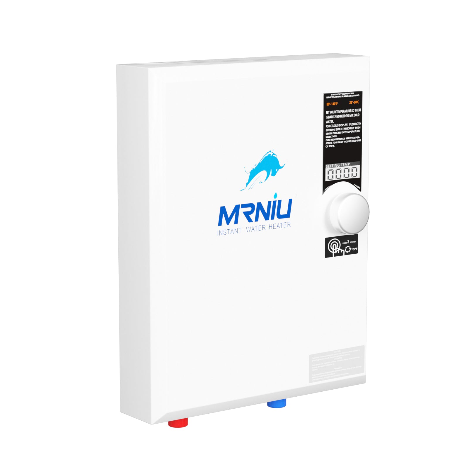 Mrniu 27 Tankless Water Heater, Electric, 240V 27-kW