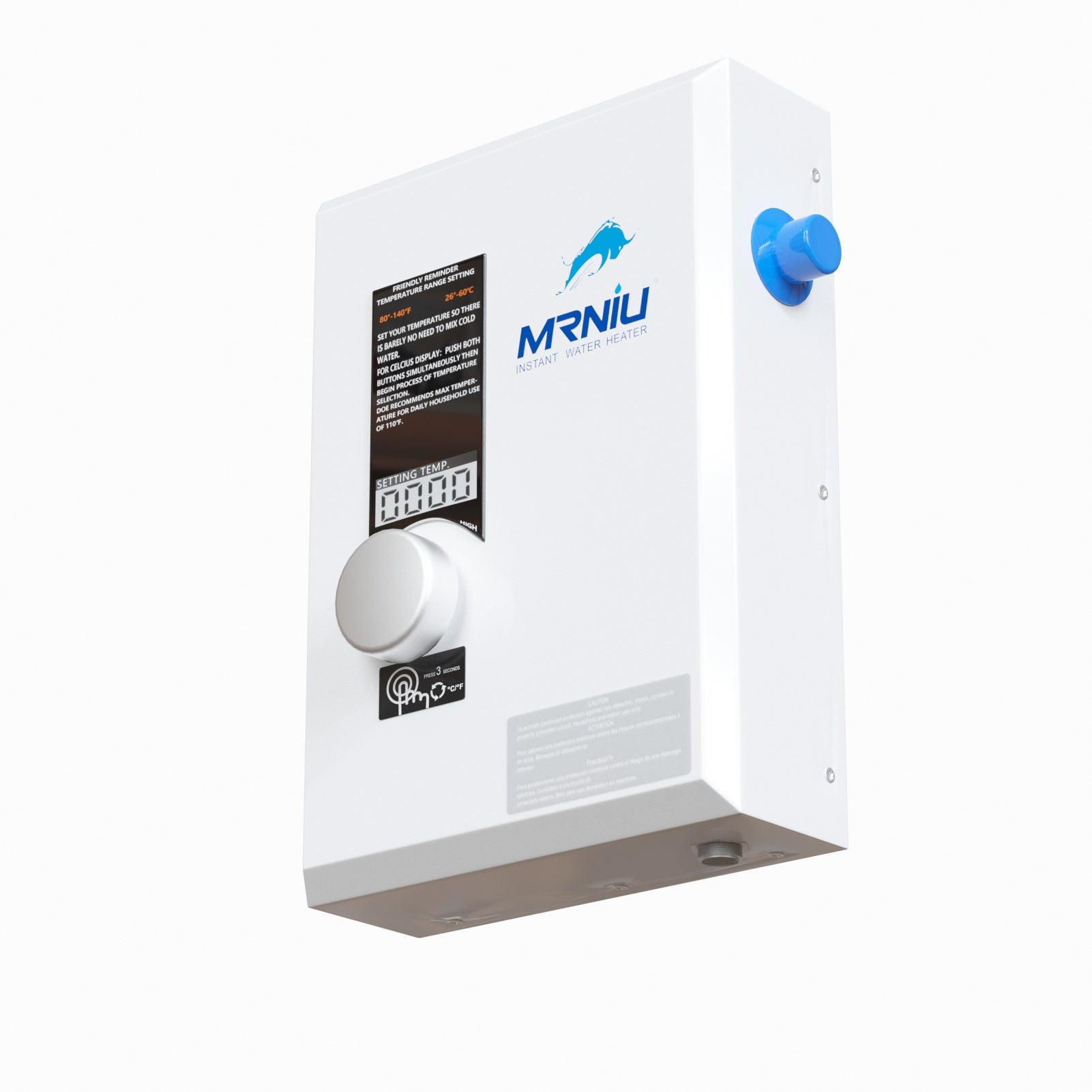 Mrniu 13 Tankless Water Heater, Electric, 240V 13-kW