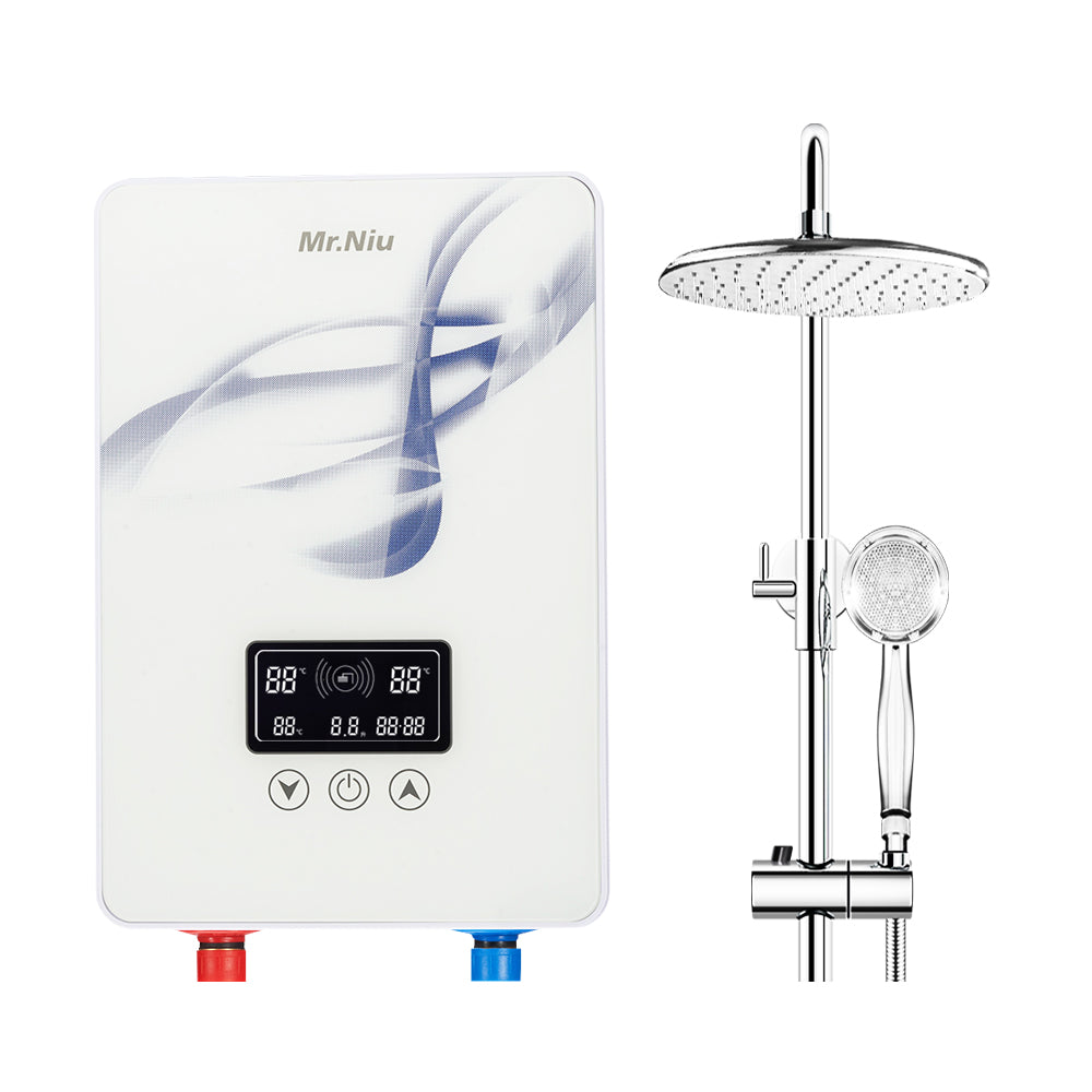 MR.NIU 7kw-8.5kw chauffe eau electrique household shower hot water heater instant electric tankless water heater geyser